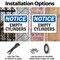 Signmission Empty Cylinders, 18 in W x Rectangle, Plastic OS-2PACK-NS-P-1218-L-12023 - alternate 3